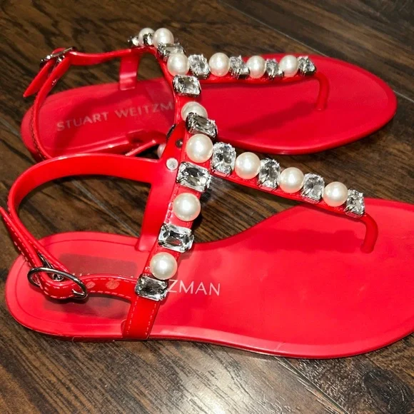 Stuart Weitzman Embellished Sandals - Picture 5 of 12